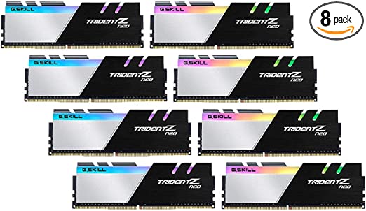 G.SKILL 256GB(8x32GB) Trident Z Neo DDR4 3600 (PC4-28800) 288-Pin Intel XMP 2.0 Desktop Memory Model F4-3600C18Q2-256GTZN