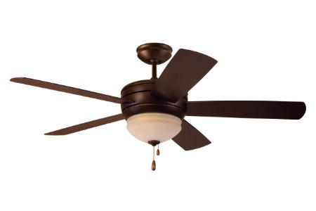 Emerson Ceiling Fans CF850VNB Summerhaven 52-Inch Indoor Outdoor Ceiling Fan with Light, Wet Rated Ceiling Fans in Venetian Bronze Finish