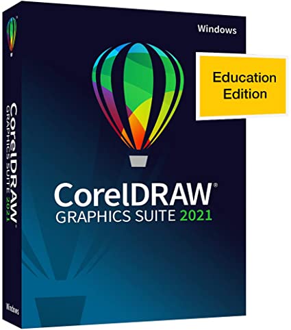 CorelDRAW Graphics Suite 2021 | Education Edition | Graphic Design Software for Professionals | Vector Illustration, Layout, and Image Editing [PC Disc]