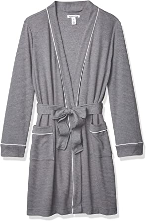 Amazon Essentials Women's Lightweight Waffle Mid-Length Robe