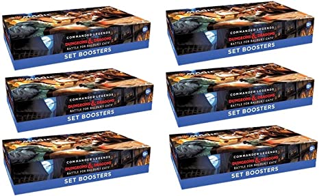 Magic The Gathering Commander Legends: Battle for Baldur's Gate Case of 6 Set Booster Boxes