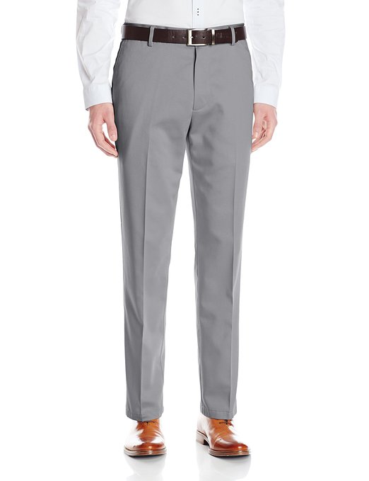 Dockers Men's No Wrinkle Straight Fit Flat Front Pant