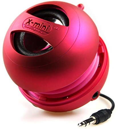 X-Mini II 2nd Generation Capsule Speaker with 3.5mm Jack Compatible with iPhone/iPad/iPod/Smartphones/Tablets/MP3 Player/Laptop - Pink