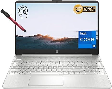 HP 15.6 Inch Touchscreen FHD Business Laptop Computer, Intel Core i7-1165G7 up to 4.7GHz, 16GB DDR4 RAM, 1TB PCIe SSD, 802.11AC WiFi, Bluetooth, Windows 10 Pro S, BROAG 64GB Flash Stylus