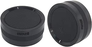 Maxell High Fidelity True Wireless Twin Speakers, Bluetooth 5.0, 6HRS of Playtime Per Speaker, Rubberized