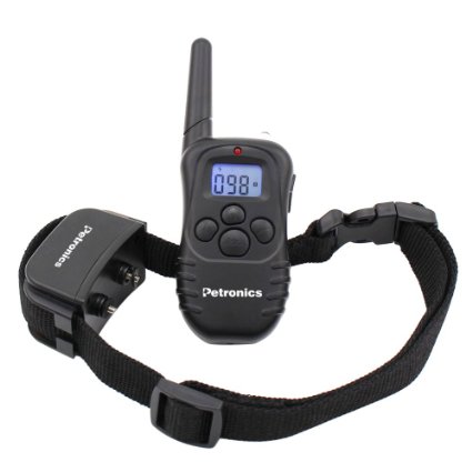 Petronics Rechargeable Remote Dog Training Collar with Beep Vibration and Shock Electronic for 1 Dog