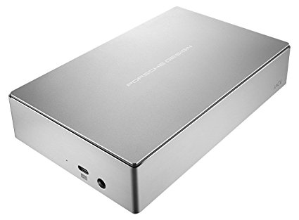 LaCie Porsche Design 8TB USB-C Desktop Hard Drive, Silver (STFE8000100)