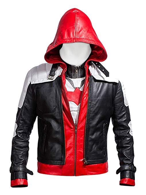 Laverapelle Batman Arkham Knight Red Hood Men's Faux Leather Jacket   Vest