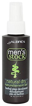 Men's Stock Dry Pine Deodorant Aubrey Organics 4 oz Liquid