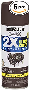 Rust-Oleum 327919-6 PK American Accents Spray Paint, Satin Expresso