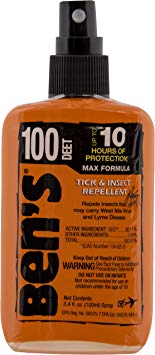 Ben's 100% DEET Mosquito, Tick and Insect Repellent, 3.4 Ounce Pump, Pack of 2