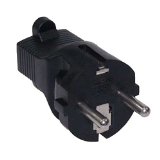 SF Cable 3 Prong Plug Adapter USA NEMA 5-15R Receptacle to European Schuko CEE 7