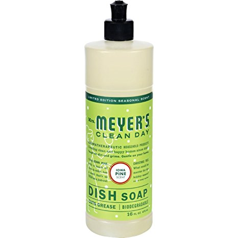 Mrs. Meyers Liquid Dish Soap 16 Ounce Iowa Pine