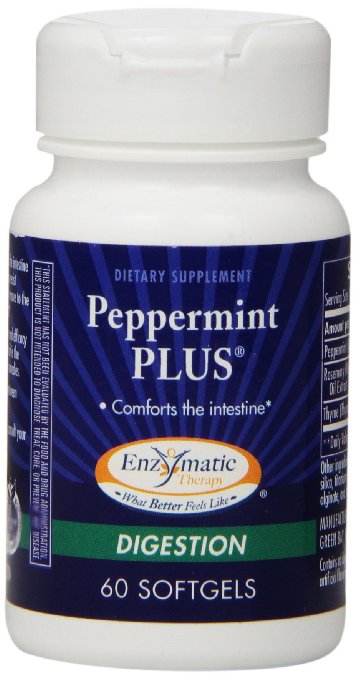 Enzymatic Therapy Peppermint Plus, 60 Softgels