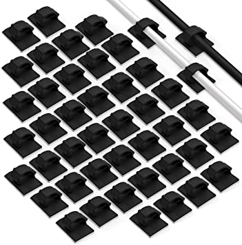 Smilife Adhesive Cable Clips, Wire Organizer Clips for Car, Home and Office, 120 Pack