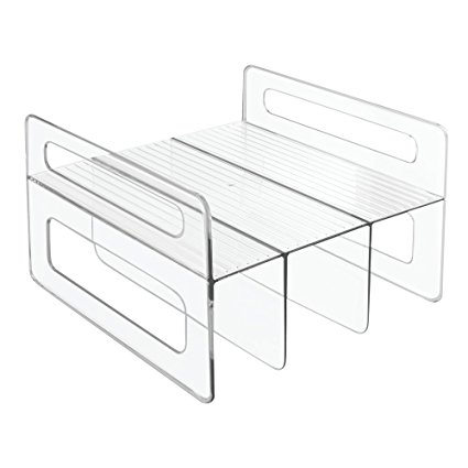 InterDesign Cabinet Binz Storage Organizer Flip Rack for Aluminum Foil, Sandwich Bags, Plastic Wrap - Clear