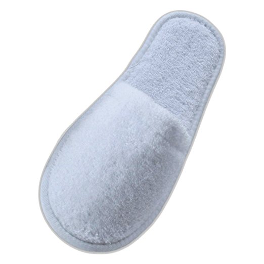 1 Pair or 2 Pair Spa Slippers, 100% Terry Cotton Foot Bed, 12 colors, 2 sizes