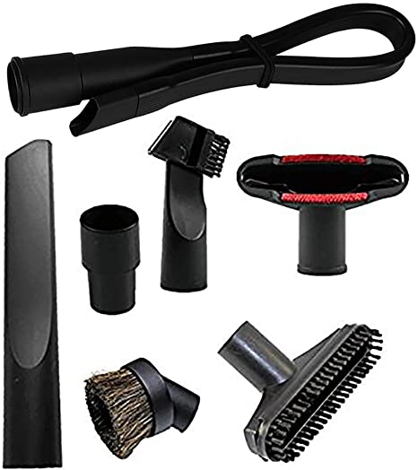 Flexible Crevice Tool Replacement 32mm to 35mm Vacuum Cleaner Accessories Brush Kit for Standard Hose Set of 7