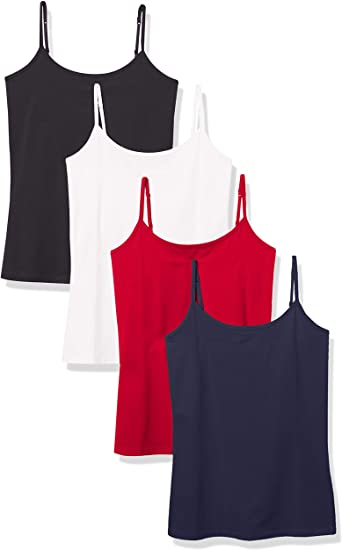 Amazon Essentials Women's 4-Pack Slim-Fit Camisole