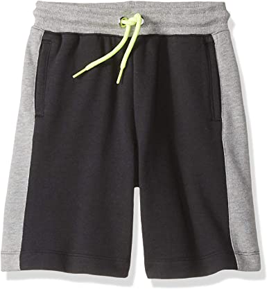 Amazon Brand - Spotted Zebra Boy's Toddler & Kid's Colorblock French Terry Shorts