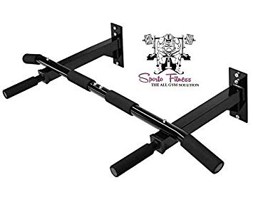 SPORTO FITNESS Wall Mount Pull Up Bar with Four Grip Positions