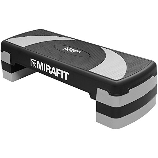 Mirafit 3 Level Aerobic Exercise Stepper Board - Adjustable Height