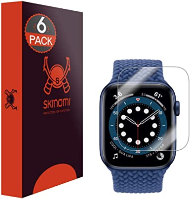 Skinomi Screen Protector Compatible with Apple Watch SE (40mm)(6-Pack) Clear TechSkin TPU Anti-Bubble HD Film