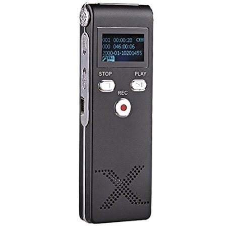 iGearPro 8GB Multi-functional 650Hr Digital Audio Voice Recorder Dictaphone USB MP3 Player - 1 Year Warranty