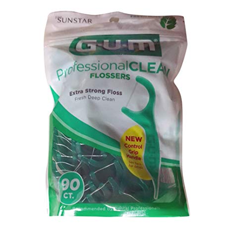 Gum Professional Clean Flossers, Fresh Mint 90 ea