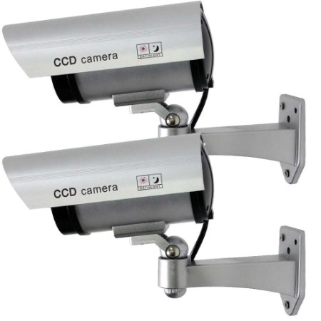 chorbros® Security Outdoor Waterproof Fake/Dummy Camera, 2-Pack