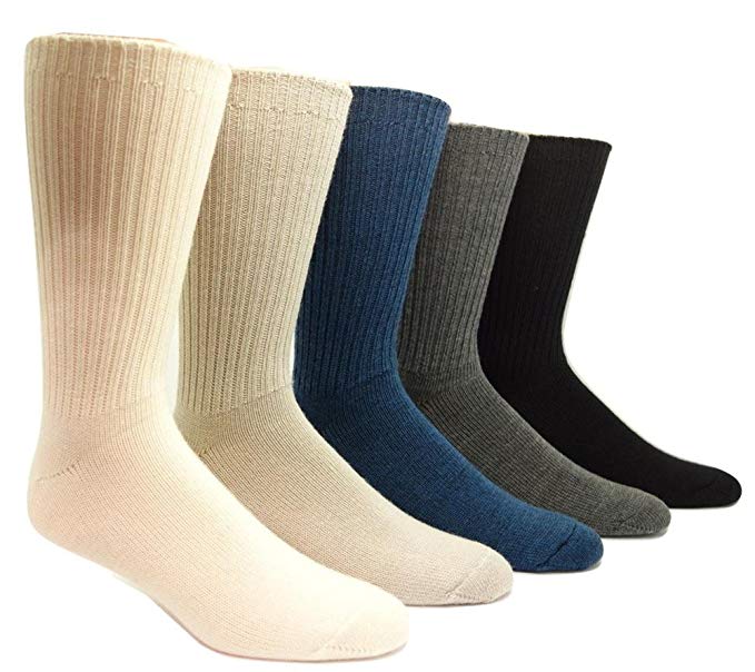 96% Merino Wool Non-binding Casual Socks (3 Pairs)