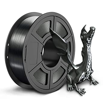 SUNLU Silk PLA  3D Printer Filament, 3D Printing PLA  Filament 1.75mm, 1kg(2.2LBS) Spool, Black Jade