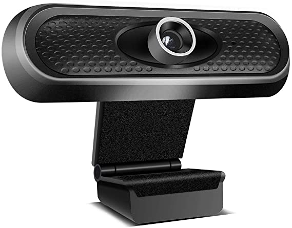 Webcam with Microphone, HD Webcam 720P USB Web Camera for Live Streaming, Video Calling, Live Class, Studying, Conference, Recording, Gaming with Rotatable Clip, PC/Mac/Laptop/Macbook/Tablet