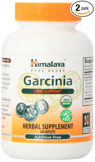 Himalaya Pure Herbs Garcinia Lipid Support 60 Caplets Pack of 2