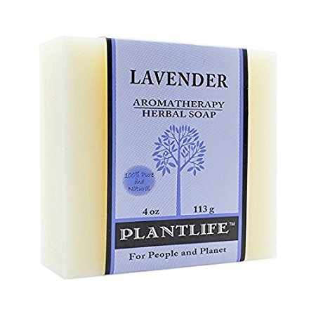 Lavender 100% Pure & Natural Aromatherapy Herbal Soap- 4 oz (113g)