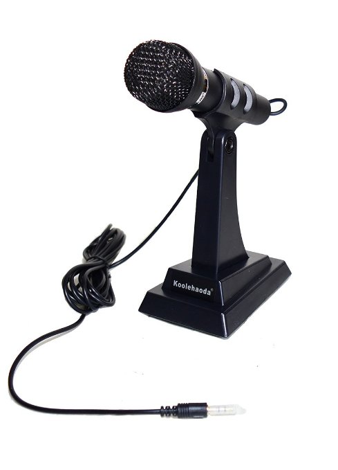 koolehaoda Stand Alone Microphone for PC Computer Laptop Notebook, VOIP, w/noise canceling