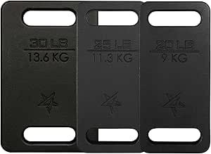 Yes4All Cast Iron Ruck Plate, Weighted Plate for Rucking, Swings, Squat, Strength Training - Multiple Weights: 10LB to 45LB