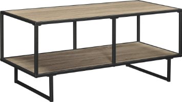 Altra Emmett 42" TV Stand/Coffee Table with Metal Frame, Sonoma Oak/Gunmetal Gray