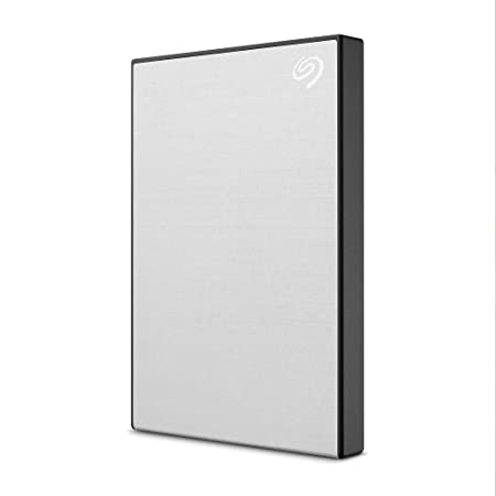 Seagate One Touch 2TB External HDD with Password Protection – Silver, for Windows and Mac, with 3 yr Data Recovery Services, and 4 Months Adobe CC Photography (STKY2000401)