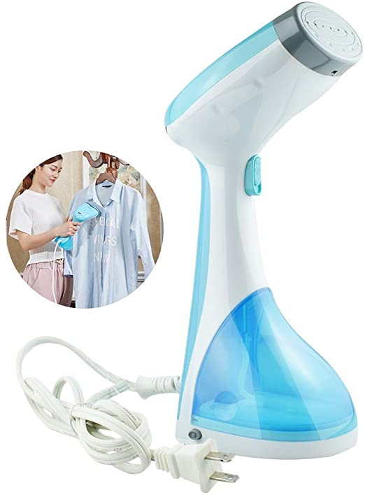 HCDMRE Handheld Garment Steamers for Clothes, 1200-Watt Portable 2 in 1 Vertical Steam Iron Wrinkle Remover, Clean and Sterilize 220ml Capacity for Travel,110V