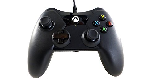 Black Wired Controller - Microsoft Officially Licensed for Xbox One / Xbox One S / Xbox One X ( with 3.5mm Audio Jack )