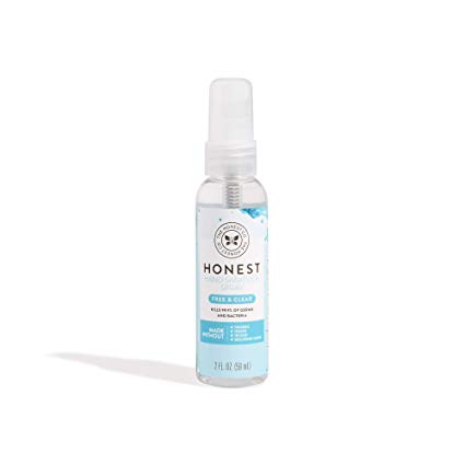 The Honest Company Hand Sanitizer Spray, Fragrance Free, 2 Fluid Ounce