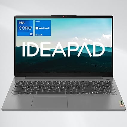 Lenovo IdeaPad 3 Premium Laptop, 15.6" FHD Display, Intel Core i7-1255U Processor (Beats Ryzen 7 7730U), 40GB RAM, 2TB PCIe SSD, Wi-Fi, Type-C, HDMI, SD Card Reader, Windows 11 Home, Grey