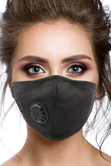 Air Pollution Face Mask with Filter and Respirator - Anti-Dust, Smoke, Gas and Allergies - Military Grade - Washable and Reusable - Supports Breathing Clean Air - N99 Protection
