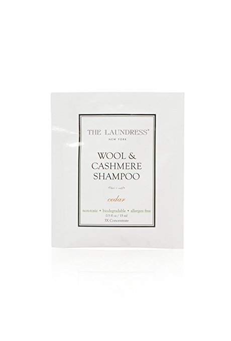 The Laundress Wool & Cashmere Shampoo Packets, Cedar, 0.5 Fluid Ounce