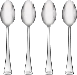 Lenox Portola Teaspoons, Set of 4, 0.35, Stainless