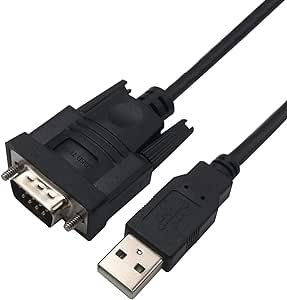 DSD TECH SH-RS232A Cable Adaptador USB a RS232 Serial DB9 con Chip FTDI FT232 para Windows, Linux, Mac OS (5.9FT / 1.8M)