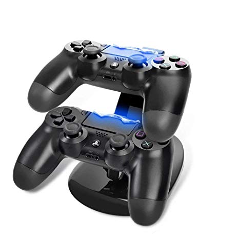 G-HUB® - Sony PS4 DUAL CONTROLLER DOCK (Holds and charges upto 2 Game Pad Controllers during charge) - Designed by G-HUB® exclusively for SONY PlayStation 4 (PS-4) Traditional type Game Pads