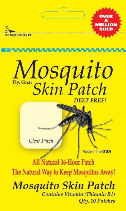 AgraCo Mosquito Patch Travel Pack "OVER 1 MILLION SOLD" NEW RECLOSABLE POUCH 10 individual patches