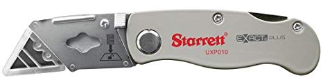 Starrett Exact Plus KUXP010-N Aluminum Die-Cast Folding Utility Knife